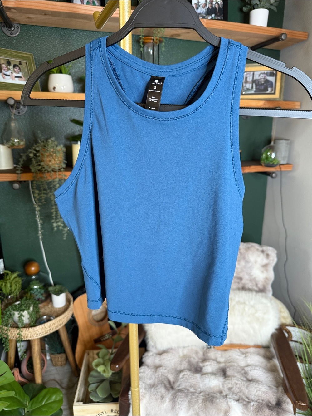 Yogalicious Blue Athletic Tank Top